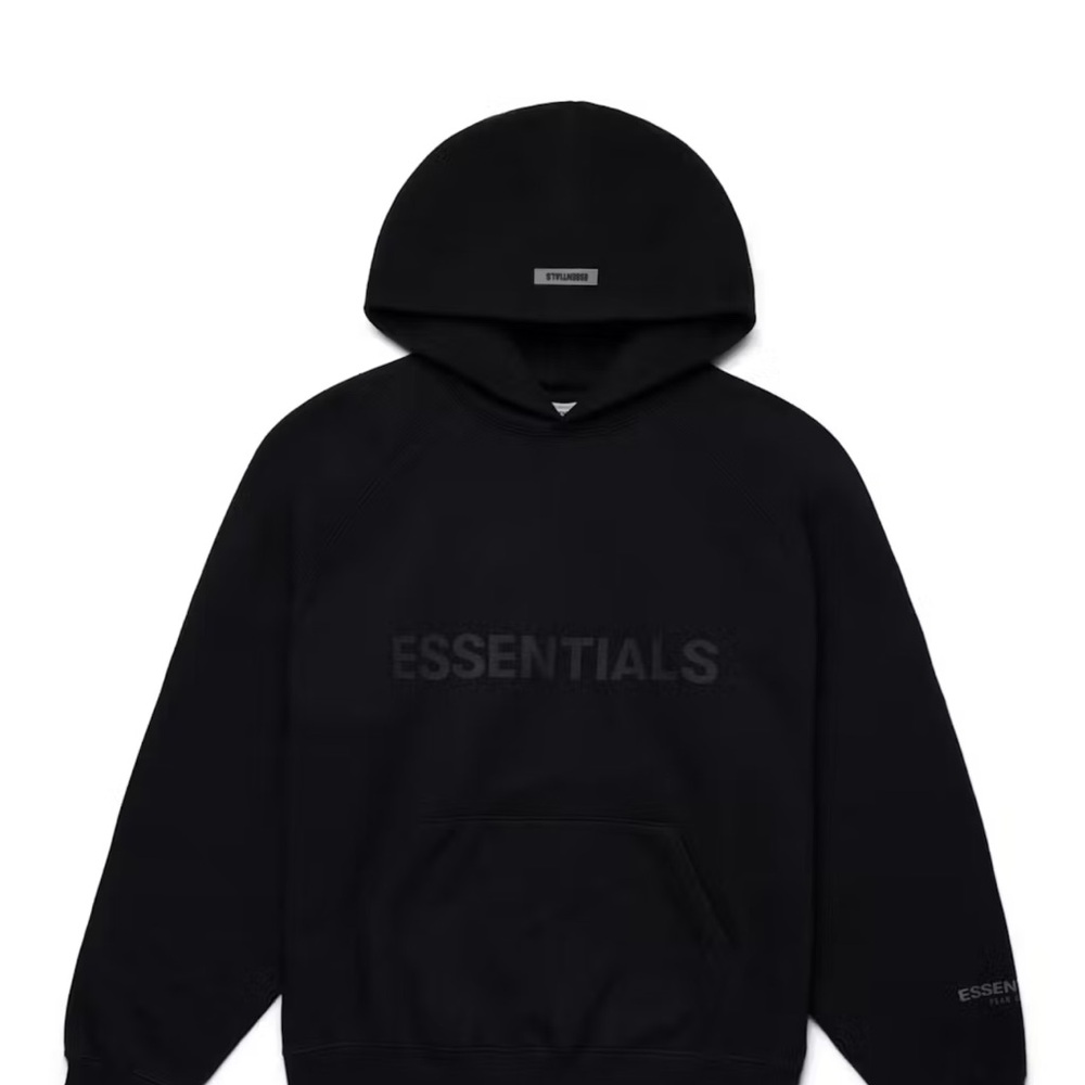 Essentials Midnight Black Hoodie